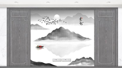 廠價熱銷鑫順來XSL-2134中式豪華電視墻